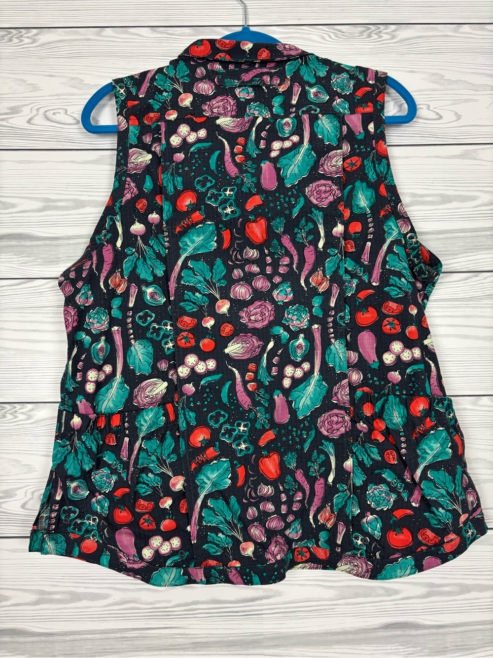 Duluth Trading Co. women’s heirloom gardening vest size large NWT novelty print - Picture 10 of 13